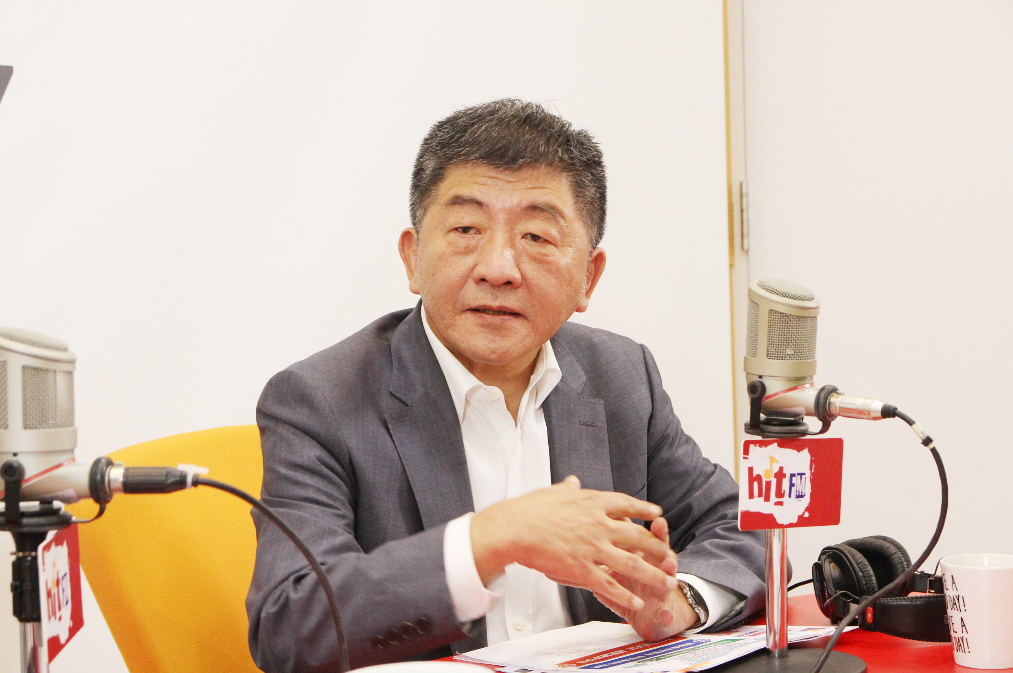 衛福部長陳時中昨日受邀至HitFm《周玉蔻嗆新聞》時曾提到含有瘦肉精的美豬進口一事。 圖：Hit Fm《周玉蔻嗆新聞》製作單位/提供