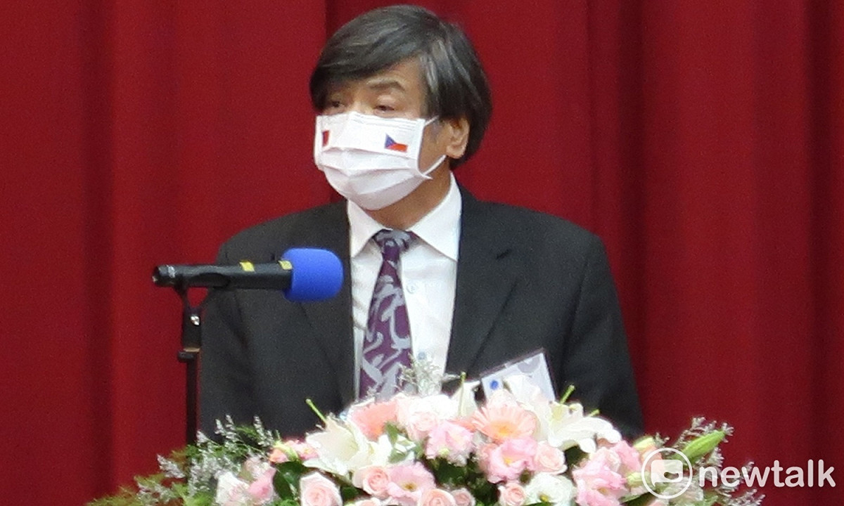 政大校長郭明政過去曾於致詞場合發表爭議言論。今再遭蔡正元轉發郭明政稱中國北京、清華大學為「落後的地方」Youtube影片。 圖：林朝億/攝（資料照）