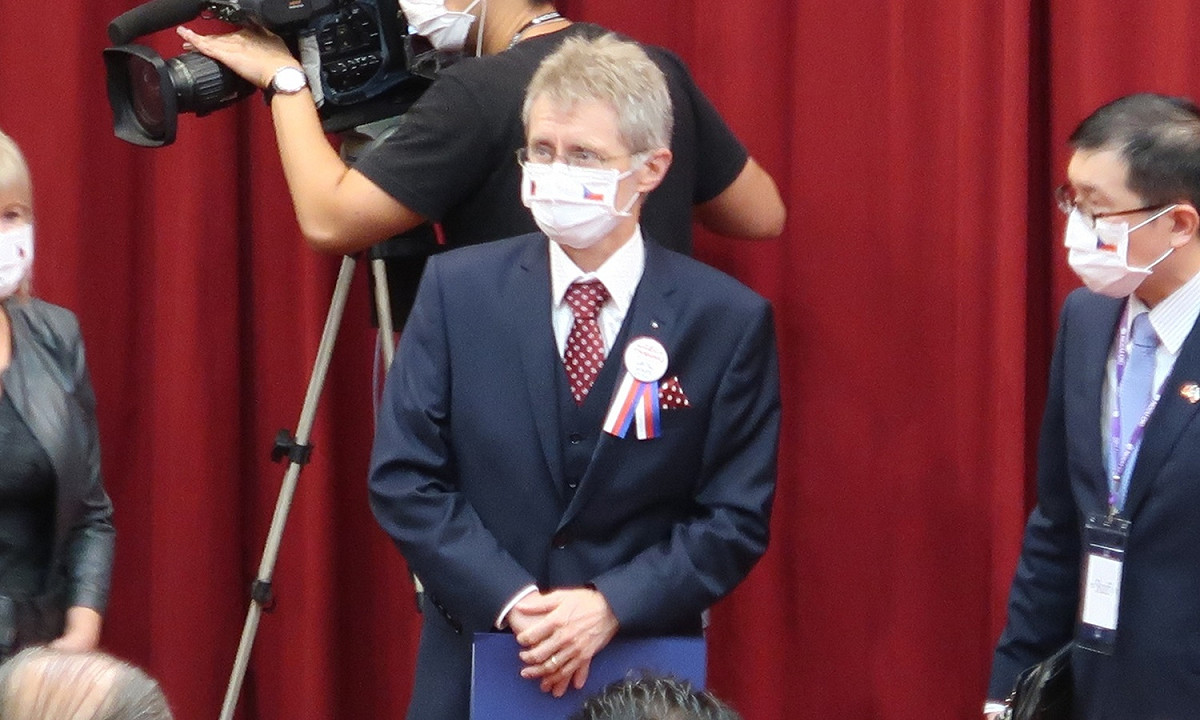捷克參議院議長韋德齊 圖：林朝億/攝