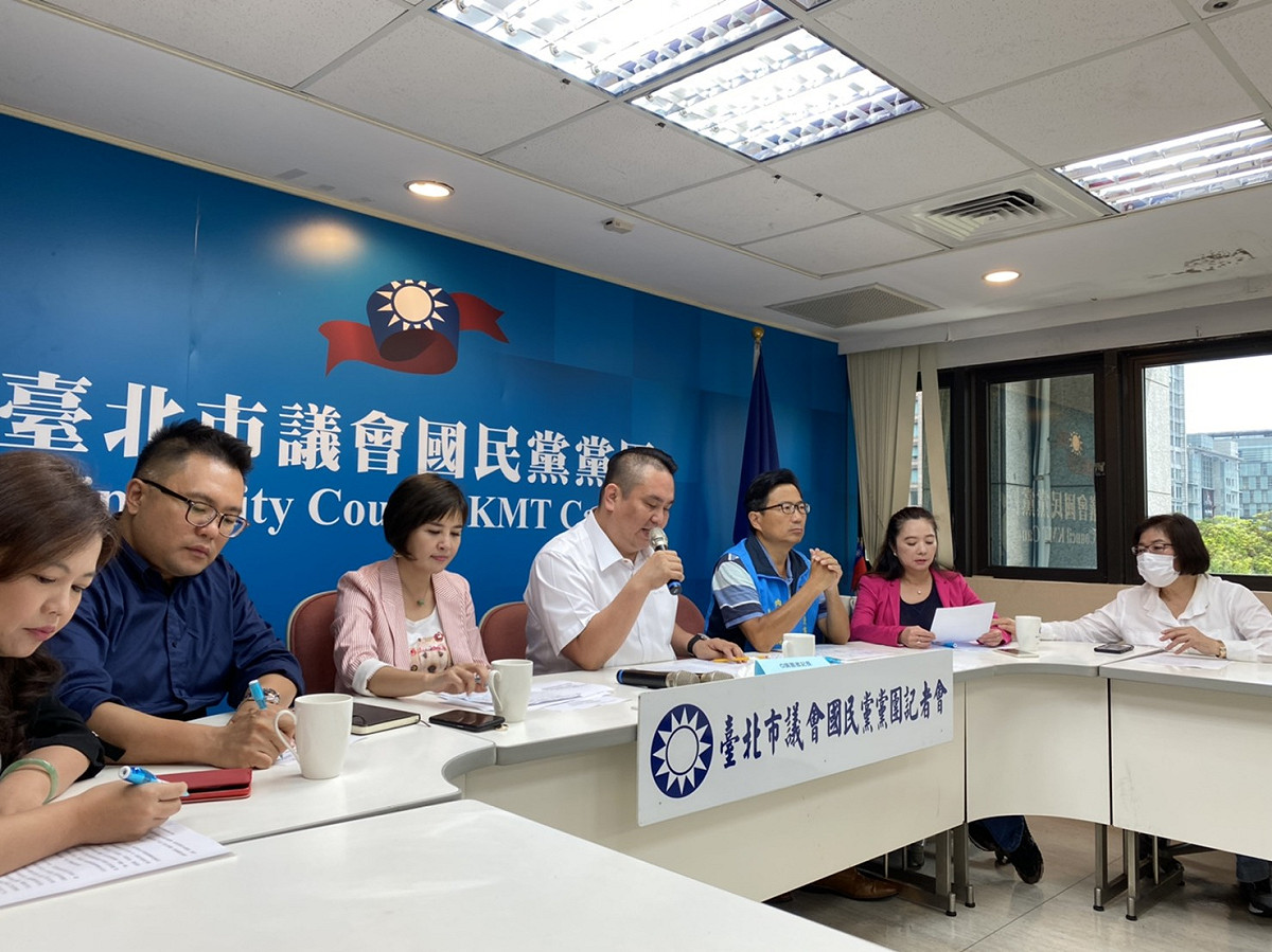 國民黨台北市議會黨團。 圖：周煊惠 / 攝