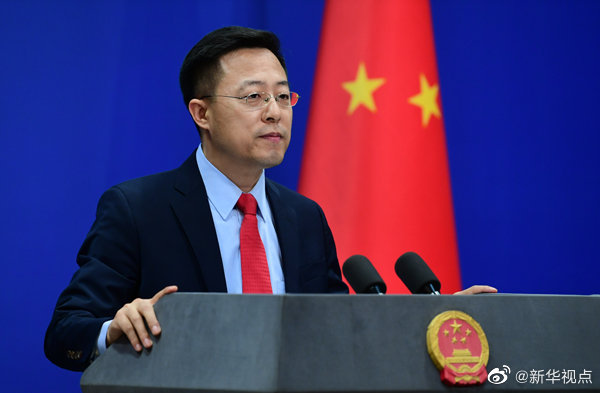 中國外交部發言人趙立堅被葛來儀控訴先前因不滿在推特上經常討論有關美中台等國際問題卻慘遭封鎖。 圖：翻攝自新華視點