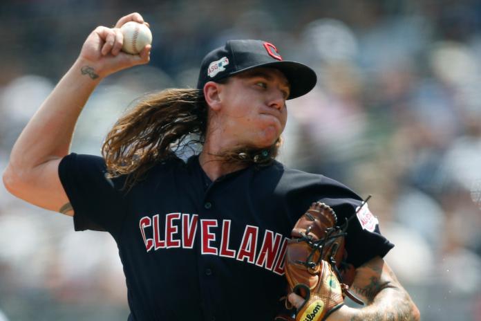 印地安人王牌Mike Clevinger。 圖／美聯社／達志影像