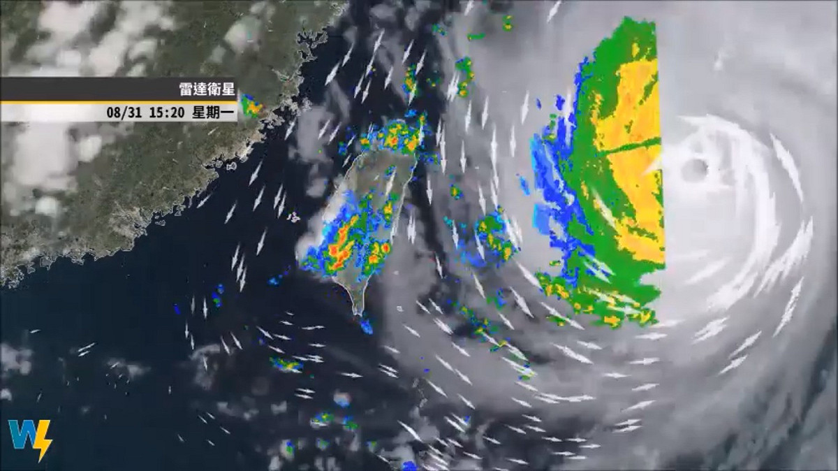 天氣風險公司彭啟明表示，受梅莎颱風外圍環流影響，北部及東北部的短時強降雨很大，但今日下午會逐步趨緩。 圖：翻攝天氣風險公司臉書粉絲專頁
