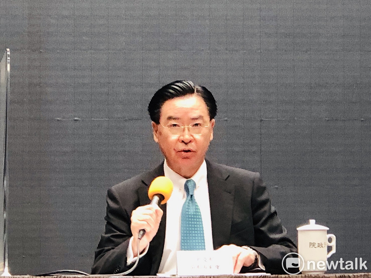 外交部長吳釗燮今（2）天表示，王毅威脅歐盟成員已引起歐洲國家普遍反感，相信歐盟會進行處理。 圖：謝莉慧/攝