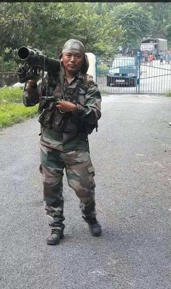 一名服役於印度軍隊的藏人，在該衝突中為捐軀犧牲 圖：翻攝推特