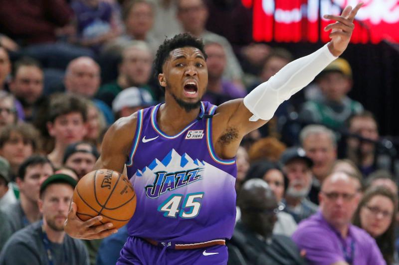 爵士球星Donovan Mitchell。 圖／美聯社／達志影像