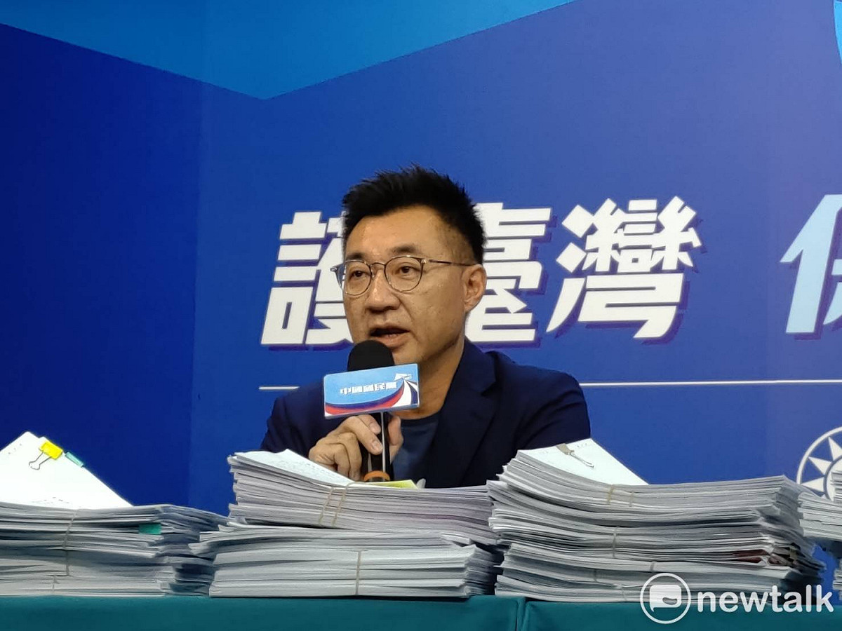 國民黨主席江啟臣。 圖：黃建豪／攝