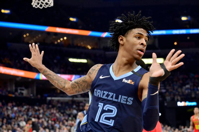 灰熊主控Ja Morant。 圖／美聯社／達志影像