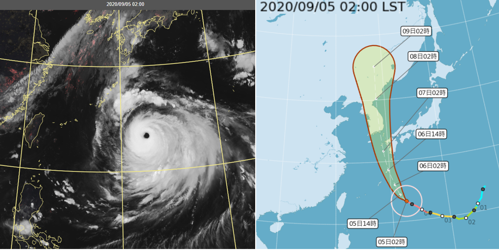 海神颱風是今年第1個強颱，預計會登陸韓國，對朝鮮半島造成極大威脅。 圖：翻攝自老大洩天機專欄