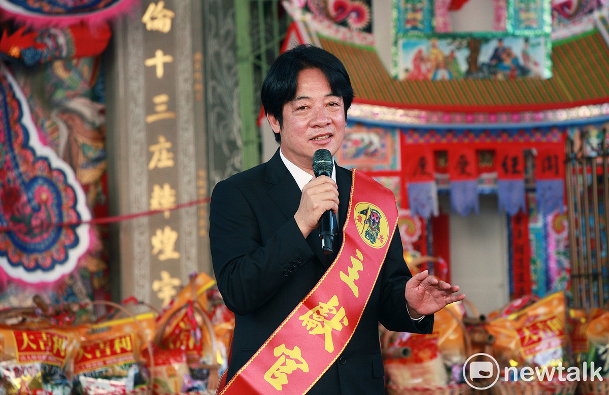 賴清德出席桃園客家義民祭活動，全程用客語致詞讓台下客家鄉親相當驚豔。 圖：林昀真／攝