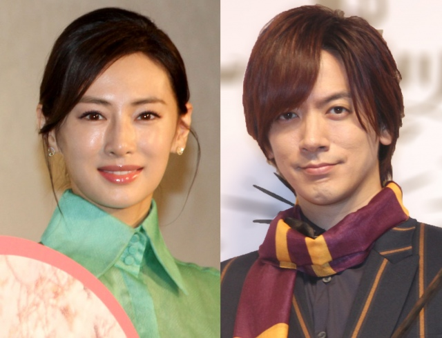 34歲日本女星北川景子(左)與大她8歲的搖滾歌手老公DAIGO，今天宣布平安生下女兒。 圖：翻攝推特