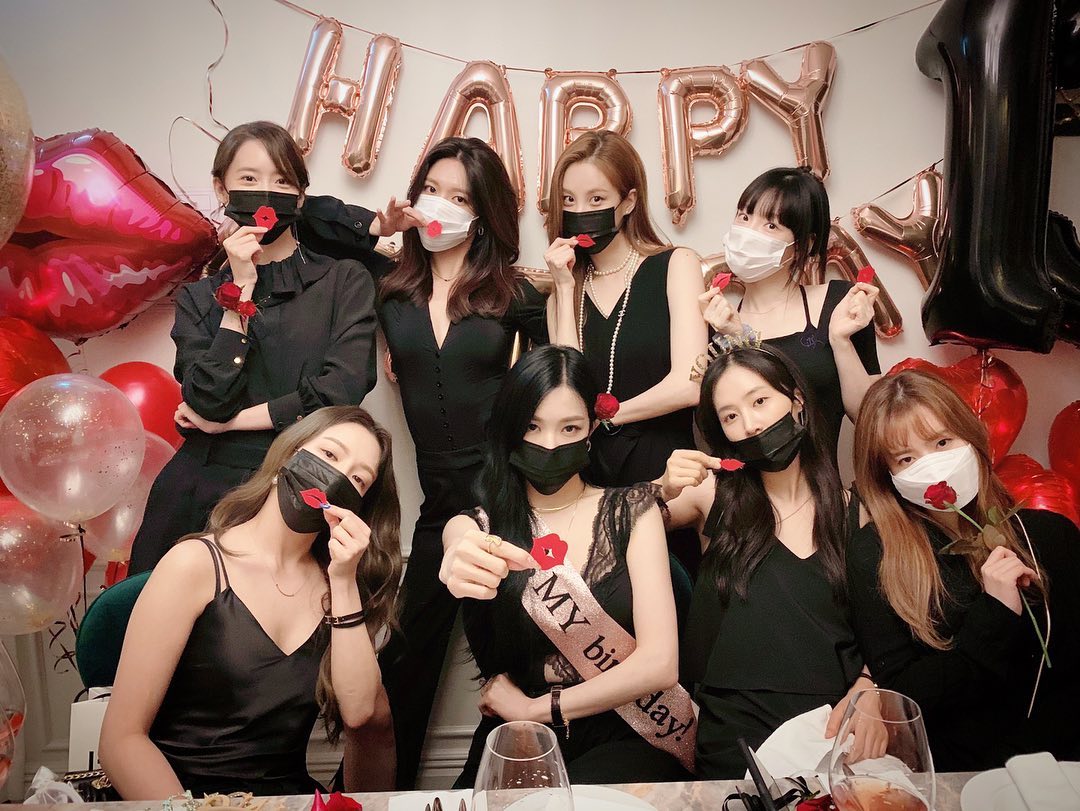 日前才8人齊聚歡慶13周年，即使不在同一間公司，少女時代的感情還是十分緊密。 圖：翻攝自蒂芬妮IG