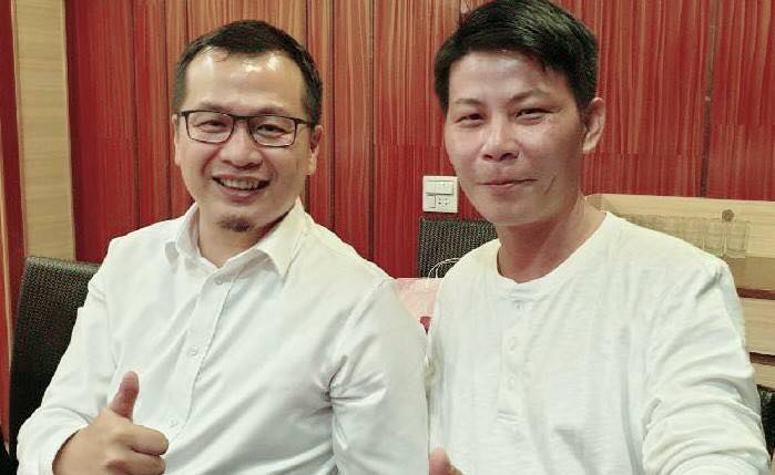 羅智強與林佳新日前合影 圖:翻攝自羅智強臉書