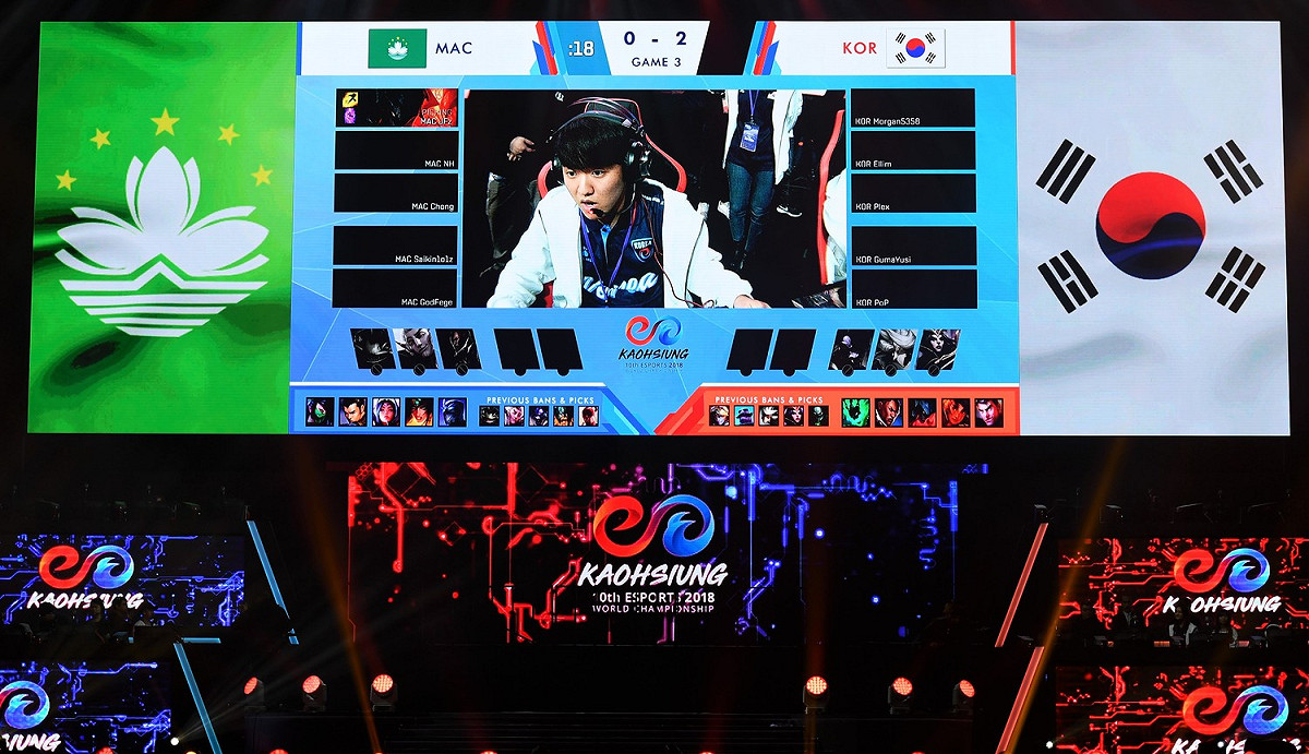 第十屆IESF世界電競錦標賽曾於2018年末於台灣高雄舉行，當時LOL項目的冠軍隊伍韓國隊陣中的小將Ellim、Gumayusi如今都可以披上T1一隊的戰袍，出征攸關出國門票的LCK區域選拔賽。 圖：TESL/提供