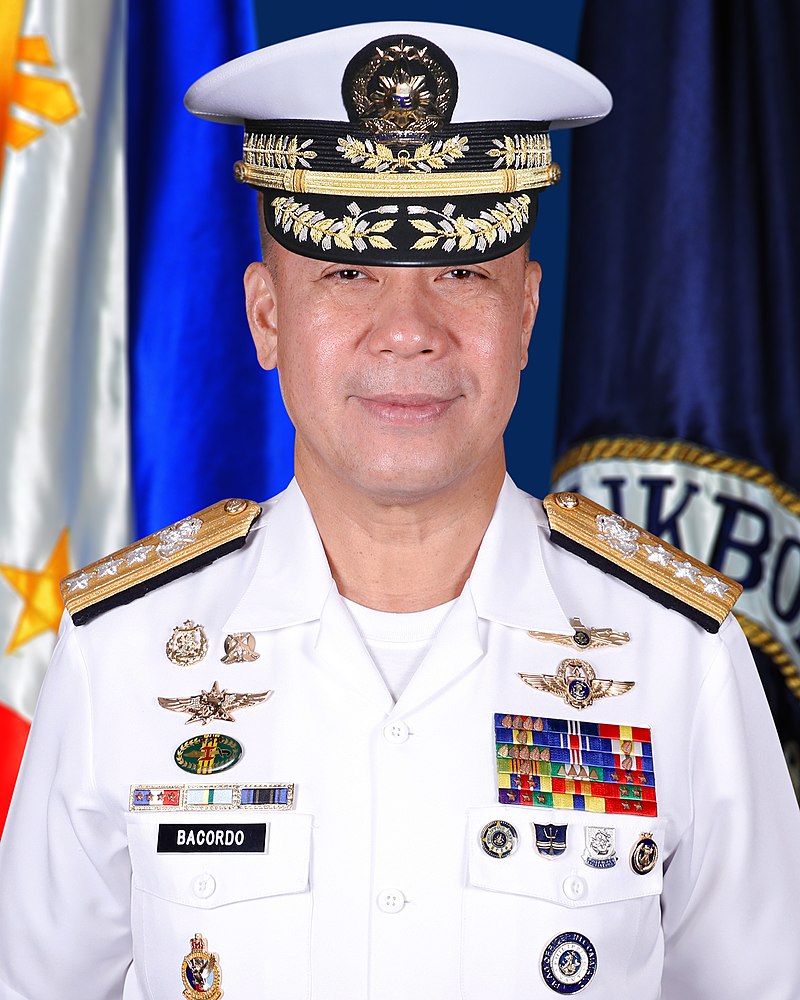 菲律賓海軍首長巴科多公開反對杜特地總統要中國錢不在乎國家安全 圖：菲律賓政府提供/版權規定：Public Domain