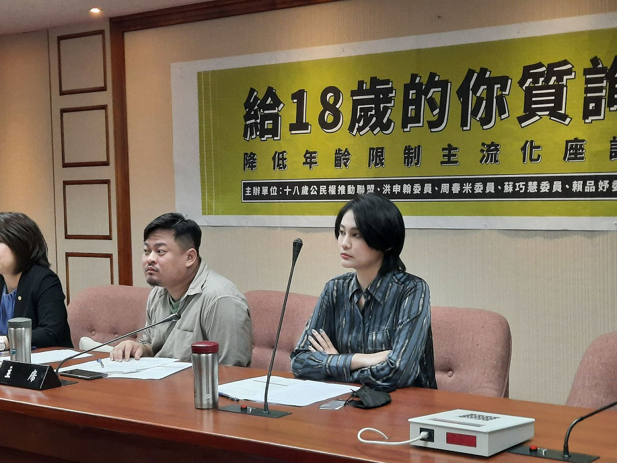 戀情曝光後，賴品妤出面受訪。 圖：陳佩君／攝