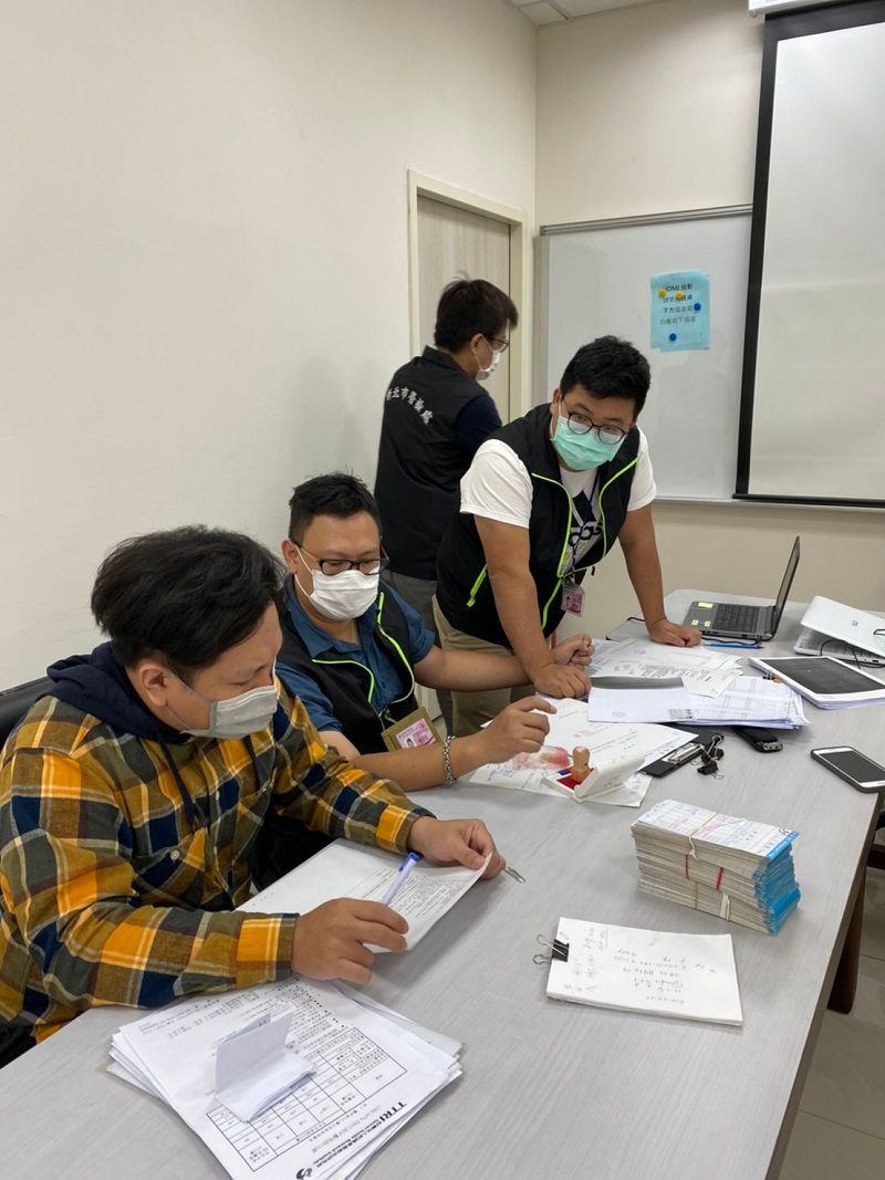 勞工局對外說明今(9)日加利科技受查情況。 圖：勞檢處/提供