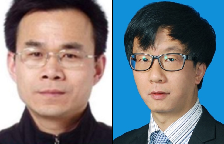 中國華東師範大學澳洲研究中心主任陳弘（右）和北京外國語大學澳洲研究中心主任李建軍（左）捲入滲透議員案，遭澳洲政府撤銷簽證。 圖：翻攝華東師範大學、Youtube（新頭殼合成）