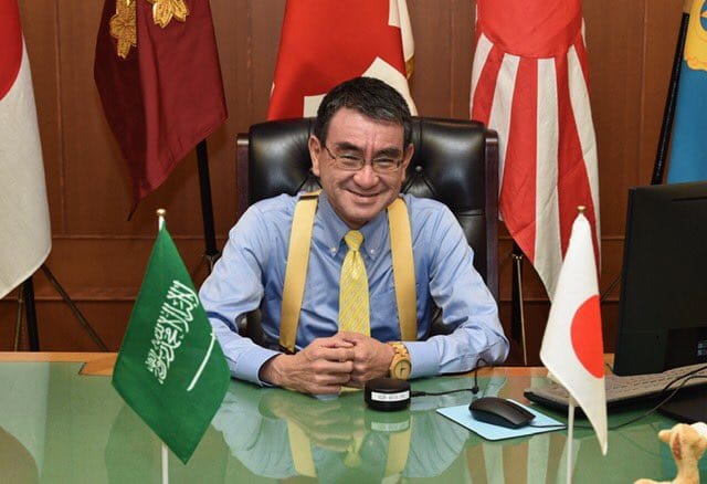 日本防衛大臣河野太郎。 翻攝自河野太郎個人推特