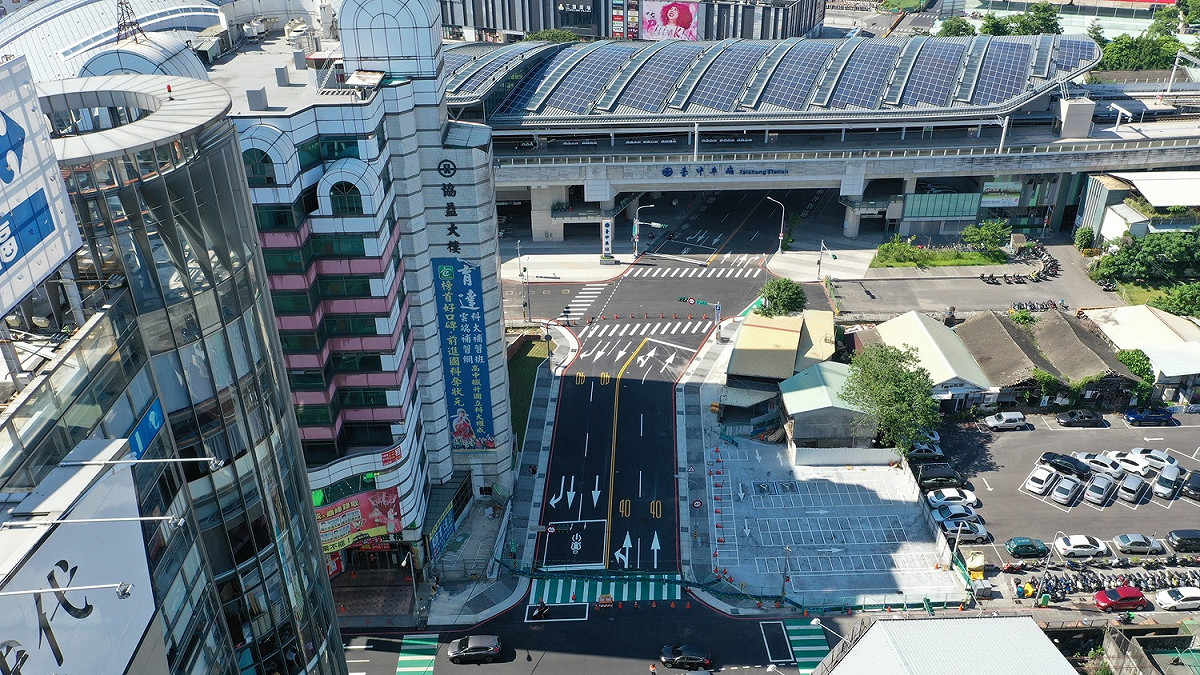 大智路空拍全景。 台中市政府/提供