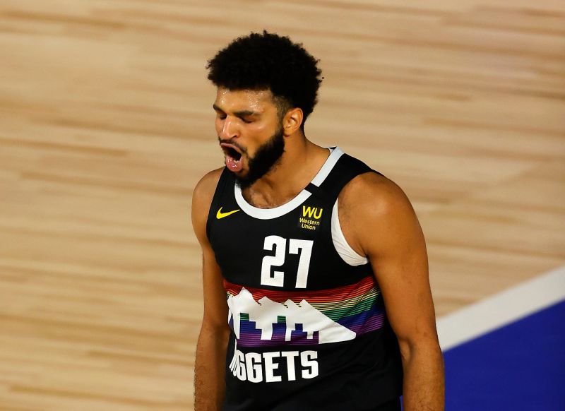 金塊主控Jamal Murray幫助球隊在季後賽取勝。 圖／美聯社／達志影像