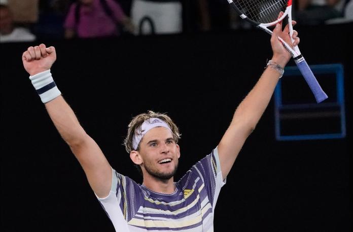 奧地利好手Dominic Thiem。 圖／美聯社／達志影像
