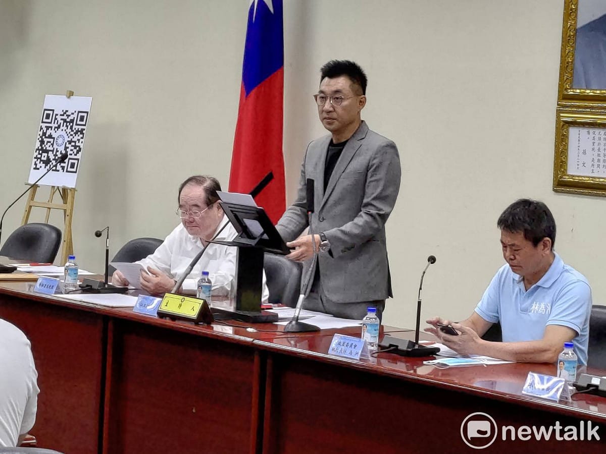 國民黨主席江啟臣。 圖：黃建豪/攝