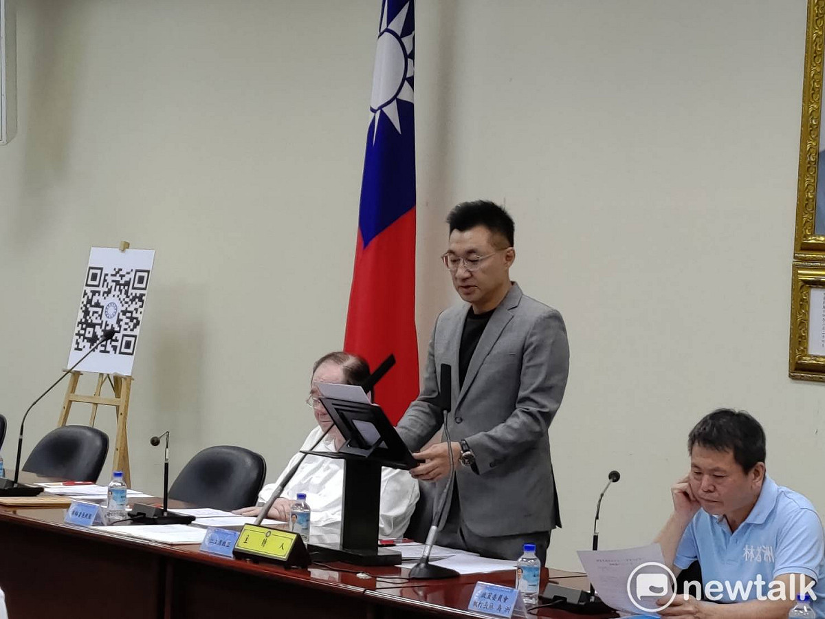 國民黨主席江啟臣。 圖：黃建豪/攝
