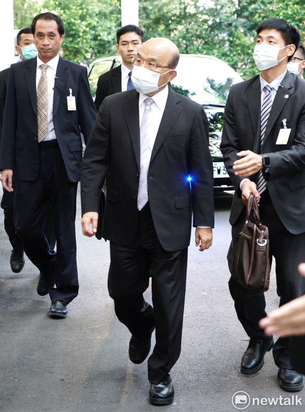行政院長蘇貞昌到立法院院會就美萊豬進口進行專案報告並備質詢。 圖：張良一／攝