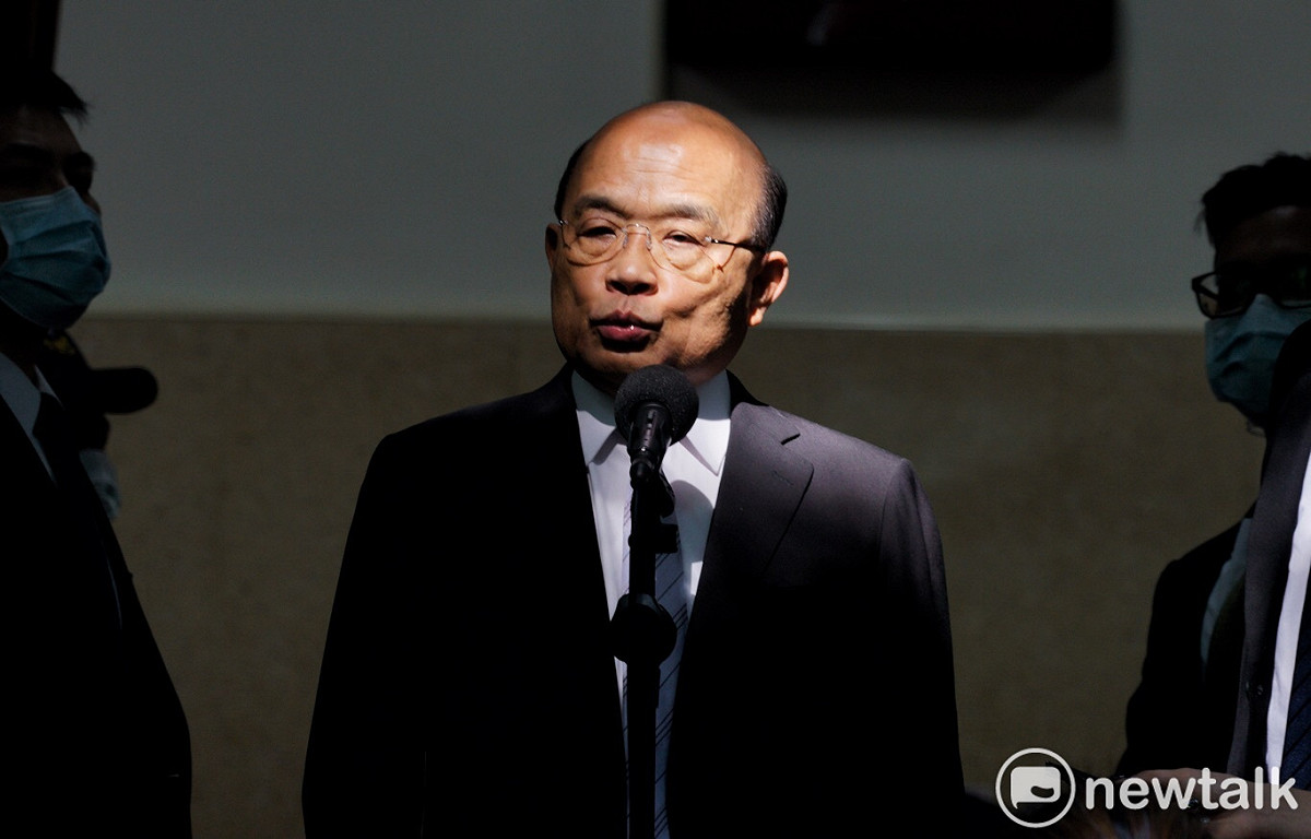 行政院長蘇貞昌到立法院院會就美萊豬進口進行專案報告並備質詢。 圖：張良一/攝