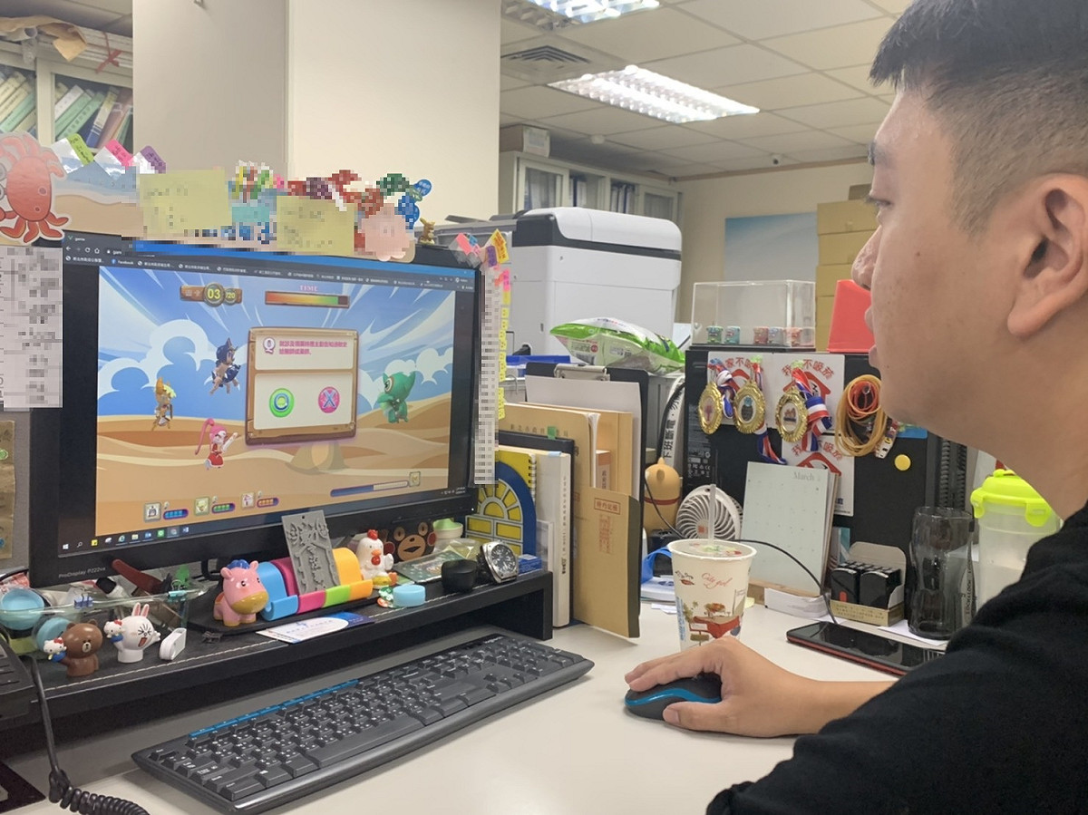 「新北電競王健康特攻隊」ON LINE有分一般入口及學校競賽入口。  圖：新北市衛生局／提供