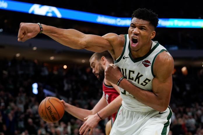 「字母哥」Giannis Antetokounmpo。 圖：達志影像/美聯社
