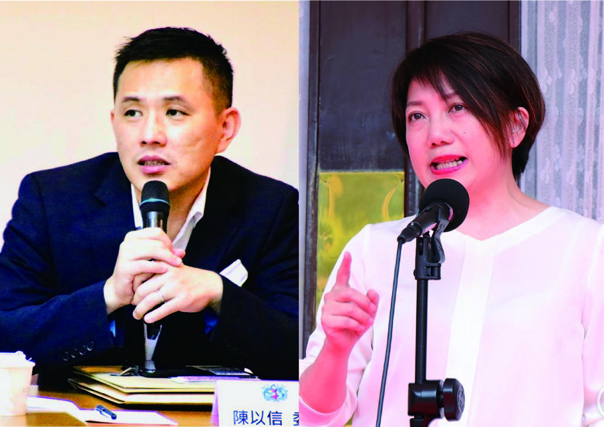 國民黨不分區立委陳以信今（20日）於臉書發文，爆料民進黨立委范雲提案取消政府掛國父像 圖：新頭殼合成