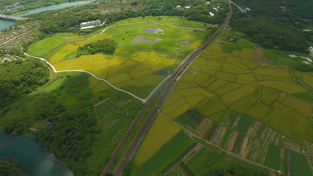 貢寮區田寮洋的空景。  圖：新北市農業局 / 提供