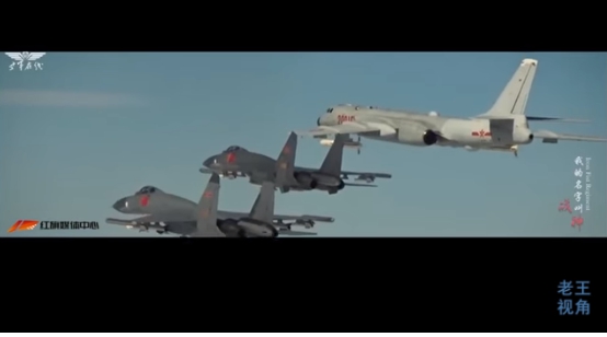 週六（19日）中國解放軍空軍在其官方微博帳號上傳一支名為「戰神轟-6K，出擊！」的影片。 圖 : 翻攝自youtube