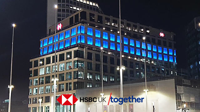 英國匯豐銀行遭爆涉8000萬美元金融詐騙案。 圖：翻攝自HSBC UK 推特