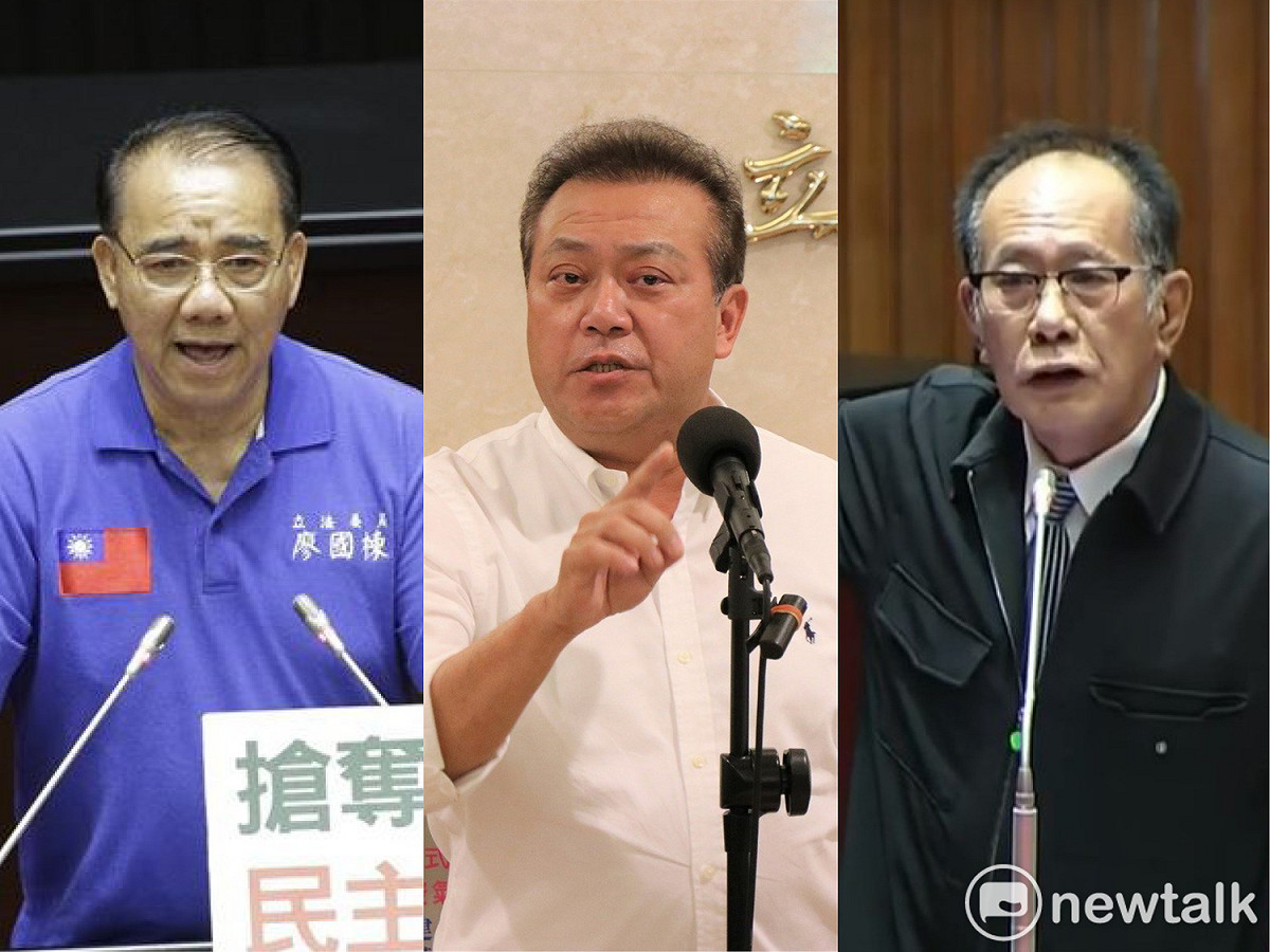 檢方依貪污罪向法院聲押禁見廖國棟（左起）、蘇震清、陳超明、趙正宇、徐永明及太流公司前負責人李恆隆和3名助理。圖為廖蘇陳等3人。 圖：新頭殼合成（資料照片）