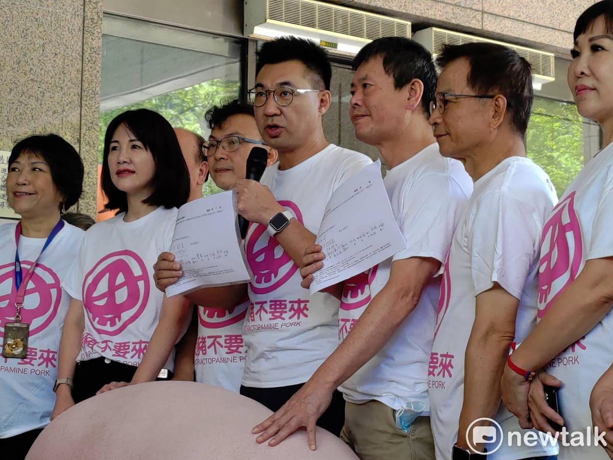 藍營青壯派向黨中央建議，讓國民黨主席江啟臣向總統蔡英文下戰帖，就美豬議題公開辯論。 圖：黃建豪／攝