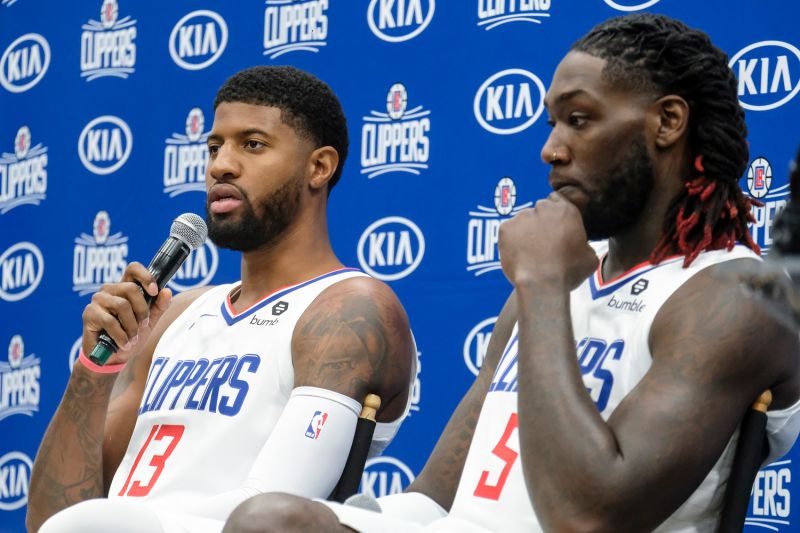 快艇球員George George和Montrezl Harrell被爆發生爭吵。 圖／美聯社／達志影像