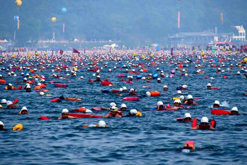 9月27日將有二萬多人泳渡日月潭 圖：取自埔里四季早泳會