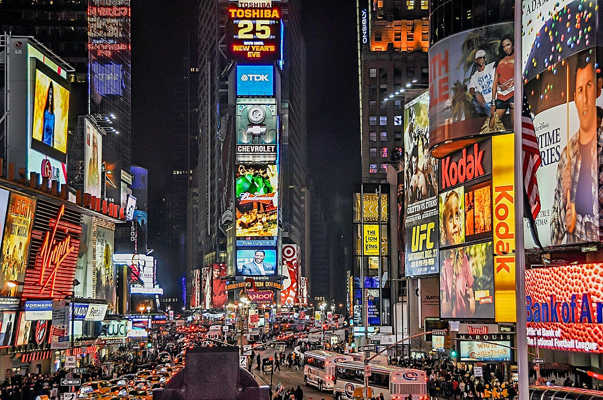 時報廣場（Times Square）將因應疫情，改變跨年方式。 圖:擷取自Pixabay