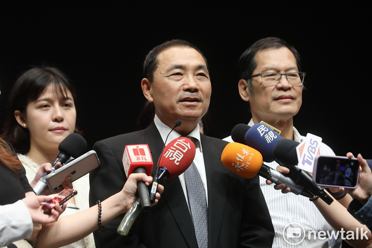 侯友宜表示，自己對國民黨現任主席江啟臣改造國民黨深具信心。 圖：林昀真/攝