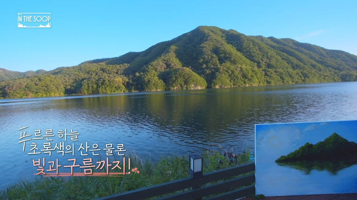 柾國的作品讓成員看了都驚呆。 圖：截圖自JTBC