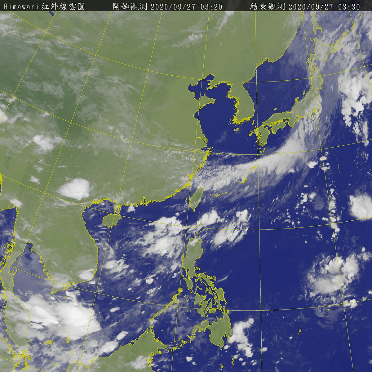 受到東北風及華南雲雨區東移影響，到週二北部及東北部都是濕涼天氣。 圖：中央氣象局/提供