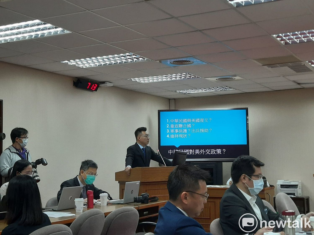 江啟臣關切吳釗燮任內外交目標。 圖：陳佩君／攝
