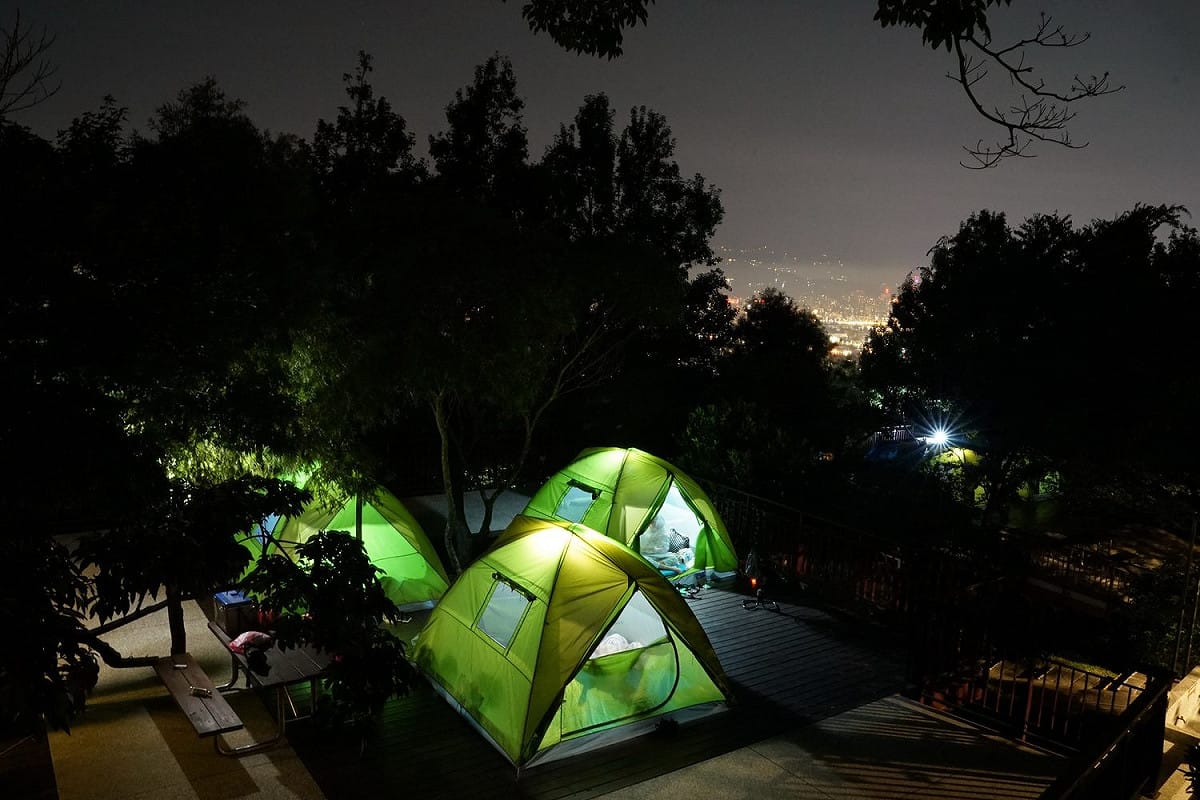 碧山被森林環抱，晚上還可遠望台北璀璨夜景。 圖：北市工務局大地工程處／提供