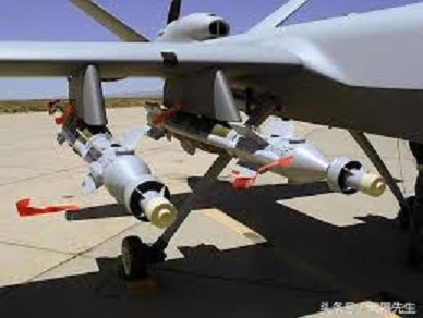 美軍MQ-9「死神」無人機掛載飛彈。 圖 : 翻攝自微信 / 頭條號