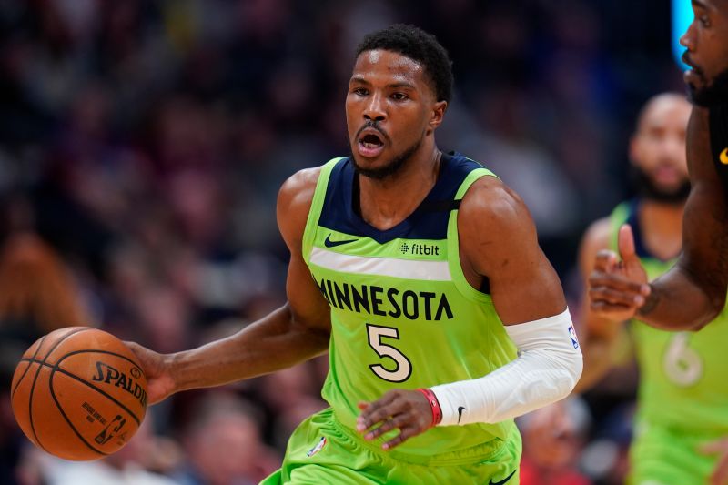 灰狼先發主力Malik Beasley。 圖／美聯社／達志影像