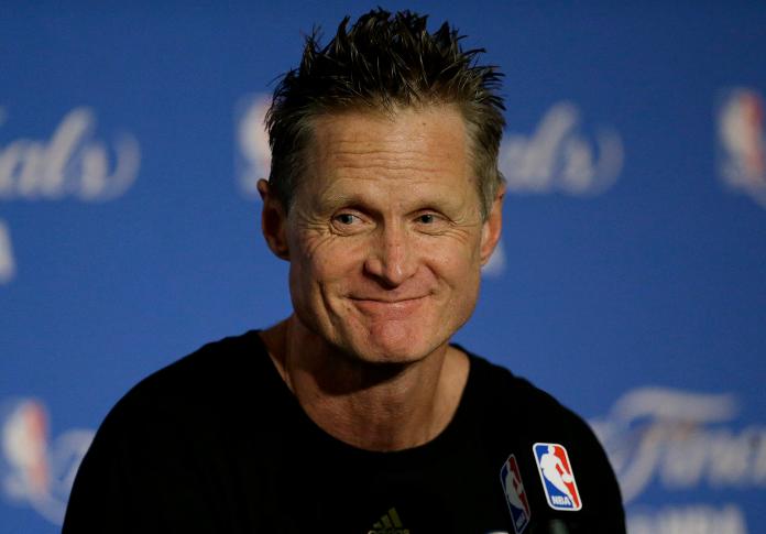 勇士總教練Steve Kerr。 圖／美聯社／達志影像