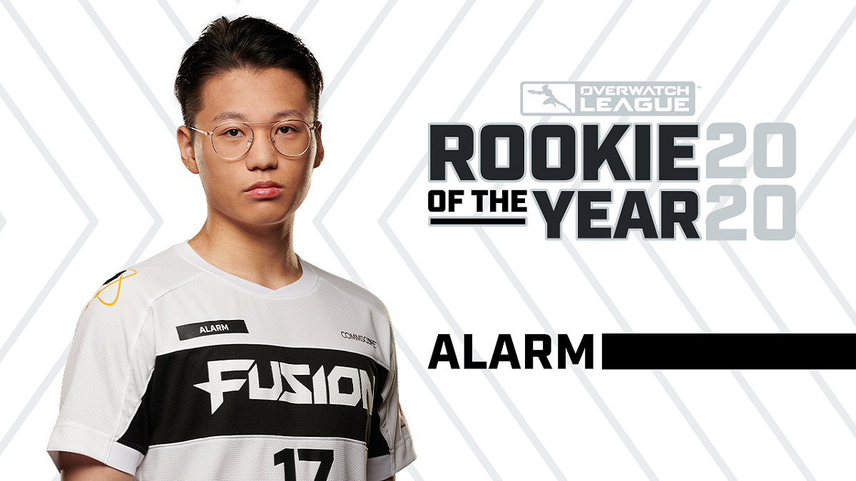 Alarm獲得2020 OWL年度新人王獎項。 圖：翻攝自OWL推特